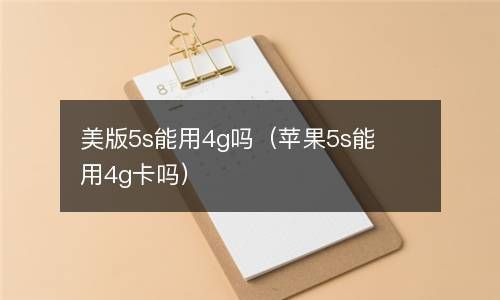 美版5s能用4g吗（苹果5s能用4g卡吗） 